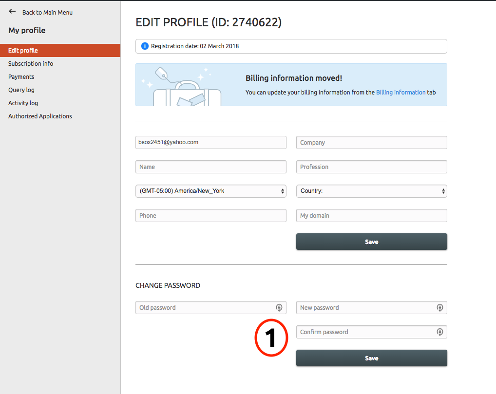 Change Password Semrush Knowledge Base Frage Billing And Account Management Semrush Knowledge Base Semrush Deutsch