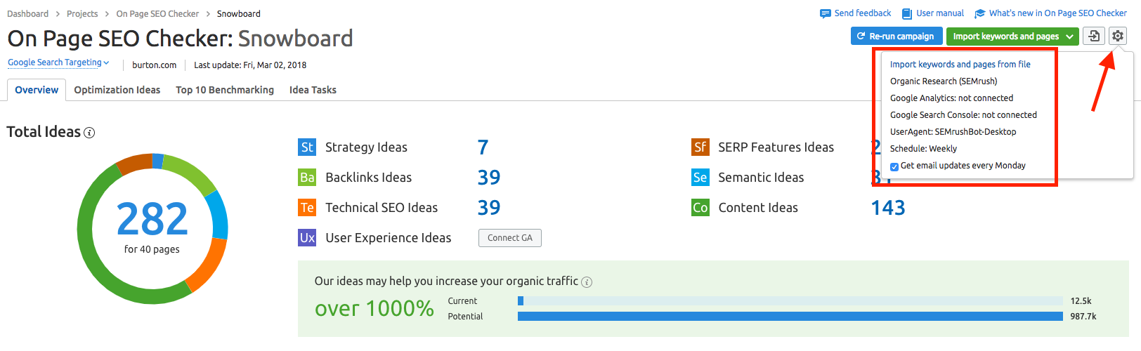 on page seo checker top 10 benchmarking