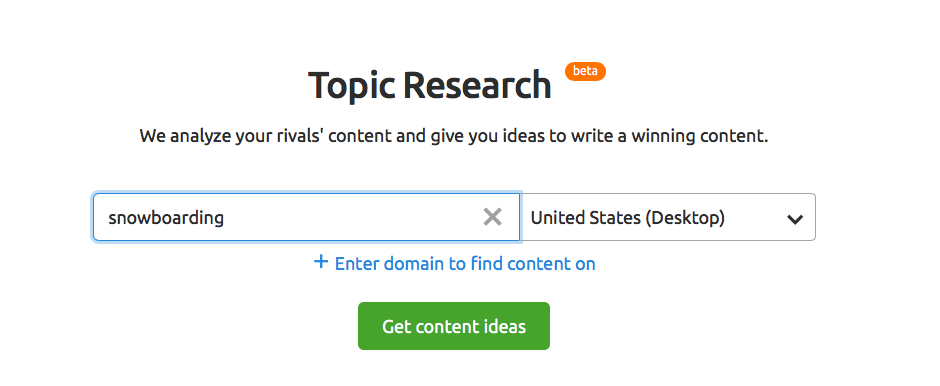 semrush topic research
