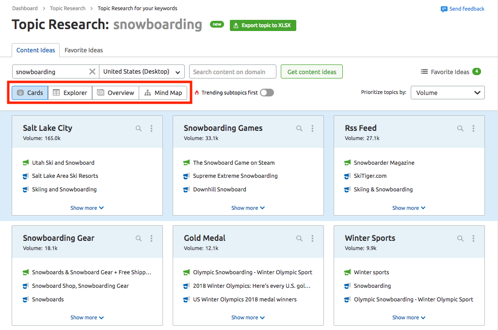 Generating Content Ideas with Topic Research manual - SEMrush ...