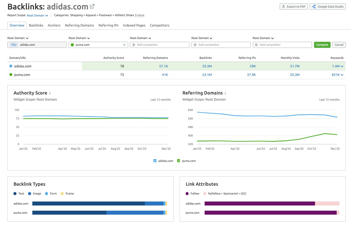 Backlinks Overview Report image 3